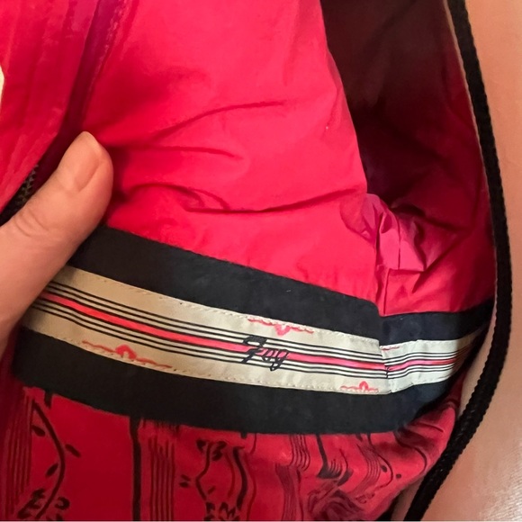 VTG NWT London Fog Red Trench Coat Zip Out Down Lining Rain Winter Womens Size 6 - Picture 6 of 13